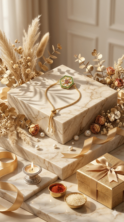 Kundan Rakhi Bracelet