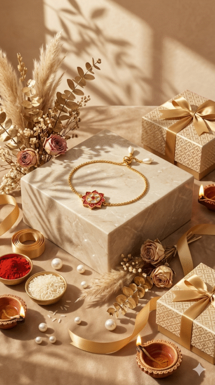 Kundan Rakhi Bracelet