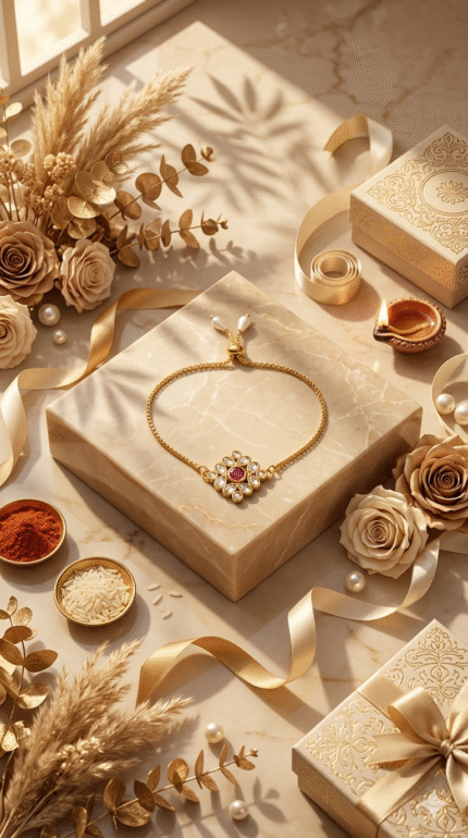 Kundan Rakhi bracelet