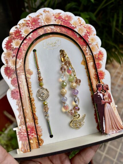 Premium elegant curated Rakhi gift box - Pastel