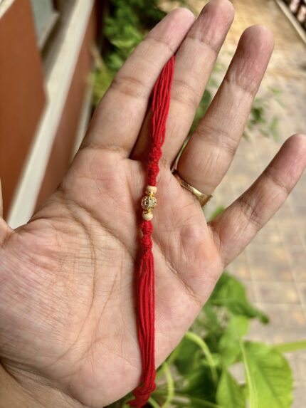 Minimalist Rakhi With Golden AD Centre