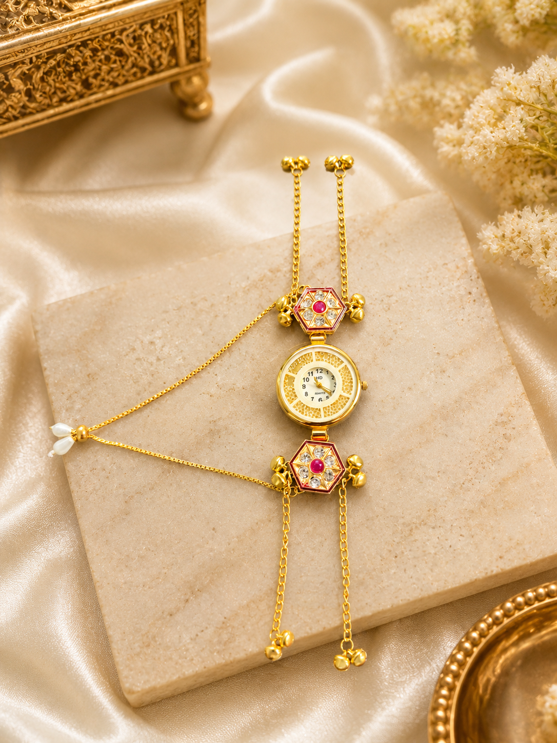 6ad083fc-7fad-4f96-afae-2eda3515113f.png Women Dial & Bracelet Style Straps Analogue Watch -W13 - Image 1