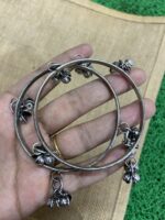 Oxidised Ghungroo Bangles - Pair of Two