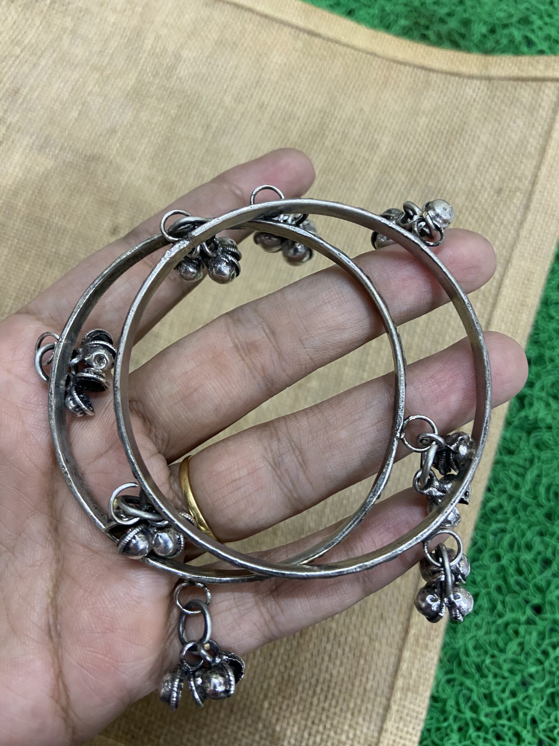 IMG_5704-scaled-1.jpg Oxidised Ghungroo Bangles - Pair of Two - Image 1
