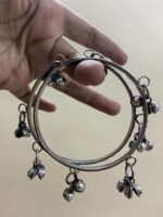 Oxidised Ghungroo Bangles - Pair of Two - Image 4