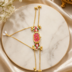 Women Dial & Bracelet Style Lotus Straps Analogue Watch -W12