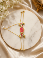 Women Dial & Bracelet Style Lotus Straps Analogue Watch -W12