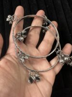 Oxidised Ghungroo Bangles - Pair of Two - Image 6