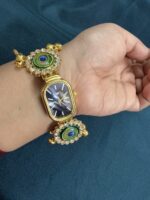 Women Dial & Bracelet Style Straps Peacock Analogue Watch -W14 - Image 2