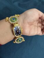 Women Dial & Bracelet Style Straps Peacock Analogue Watch -W14 - Image 3